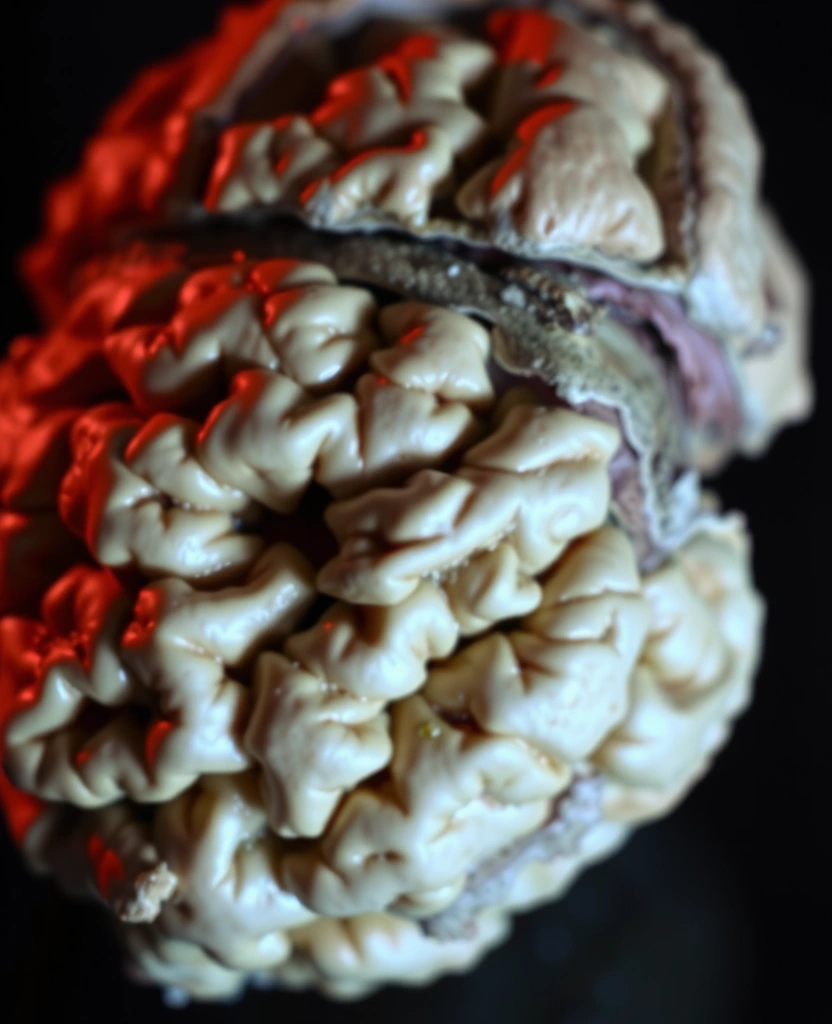 Textured walnut shell pattern