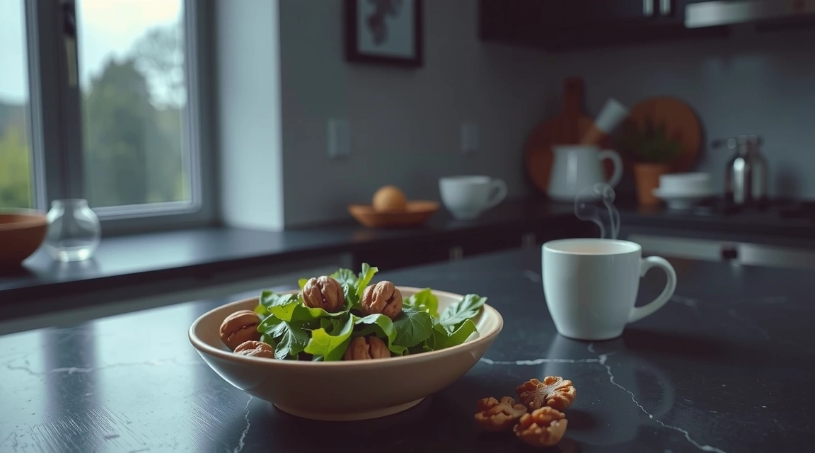 A quiet moment of nutritional preparation