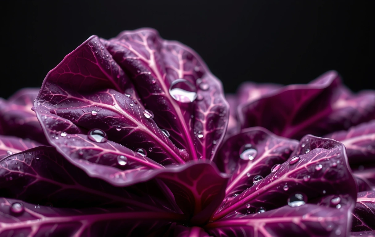 The intricate architecture of a kale leaf